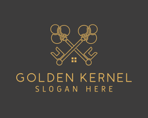 Golden Key Housing logo design