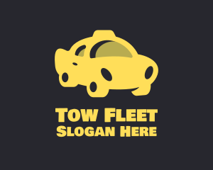 Yellow Taxi Cab logo design