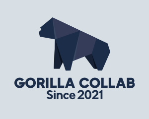 Gorilla Origami Papercraft  logo design