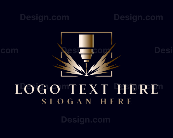 Luxury Laser Engraving Logo