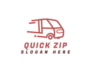 Quick Delivery Truck logo design