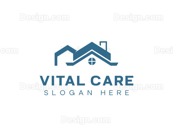 Residential Housing Roofing Logo