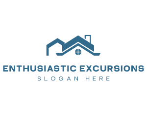 Residential Housing Roofing Logo