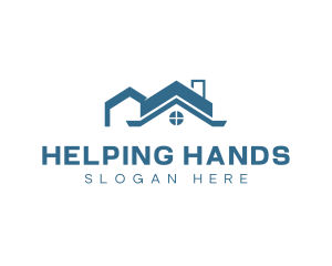 Residential Housing Roofing Logo