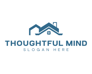 Residential Housing Roofing Logo