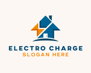 Home Lightning Electricity logo design