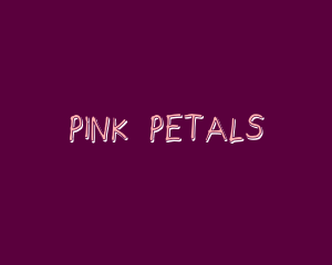 Pink Handwritten Wordmark logo design