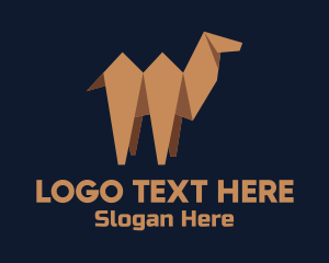 Brown Camel  Origami logo