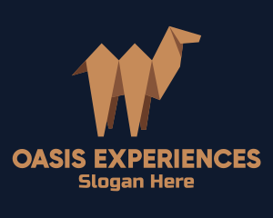 Brown Camel  Origami logo