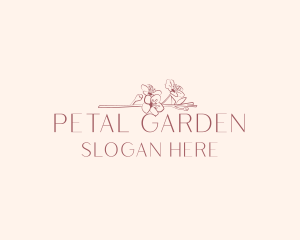 Flower Boutique Cosmetics logo design