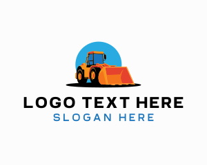 Machinery Construction Bulldozer logo