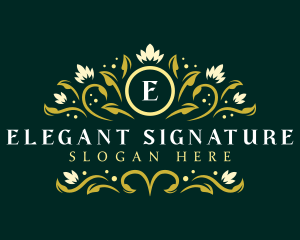 Floral Luxury Elegant logo design