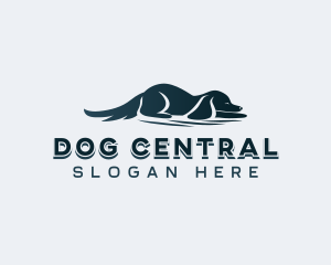 Pet Dog Sleeping logo design