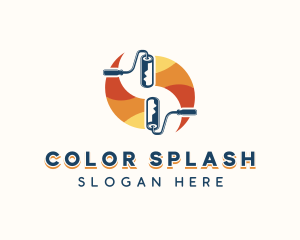 Paint Roller Painting logo