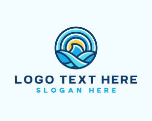 Nautical Water Wave logo