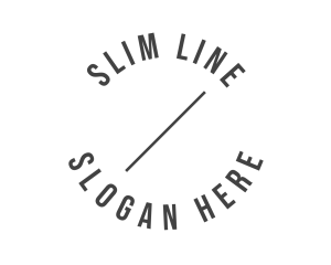 Minimal Circle Line logo design