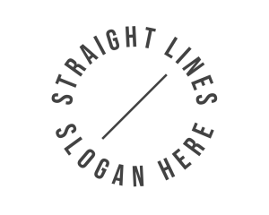 Minimal Circle Line logo design