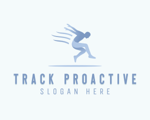 Sports Athlete Man logo design