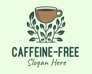 Coffee Cup Plant logo design