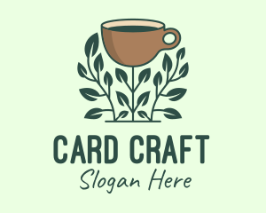 Coffee Cup Plant logo design