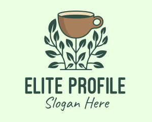 Coffee Cup Plant logo design