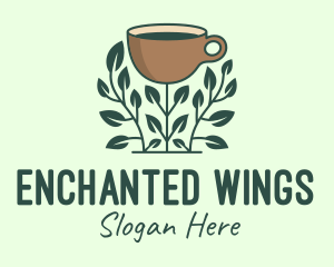 Coffee Cup Plant logo design