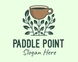 Coffee Cup Plant logo design