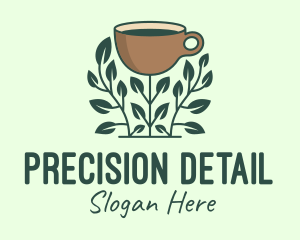 Coffee Cup Plant logo design