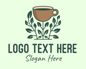 Coffee - Coffee Cup Plant logo design