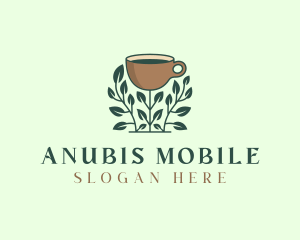 Coffee Cup Plant logo design