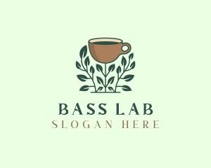 Coffee Cup Plant logo design