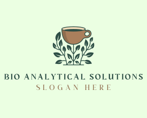 Coffee Cup Plant logo design