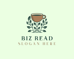 Coffee Cup Plant logo design