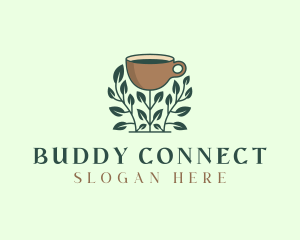 Coffee Cup Plant logo design