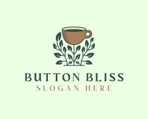 Coffee Cup Plant logo design