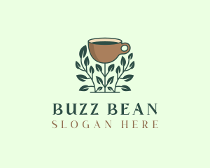 Coffee Cup Plant logo design