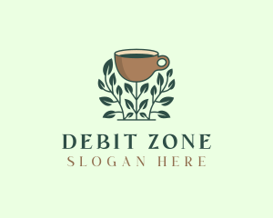 Coffee Cup Plant logo design