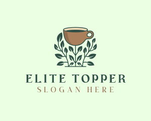 Coffee Cup Plant logo design