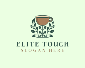 Coffee Cup Plant logo design