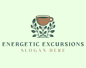 Coffee Cup Plant logo design