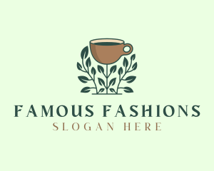 Coffee Cup Plant logo design