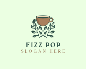 Coffee Cup Plant logo design