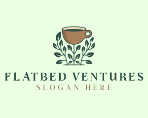 Coffee Cup Plant logo design