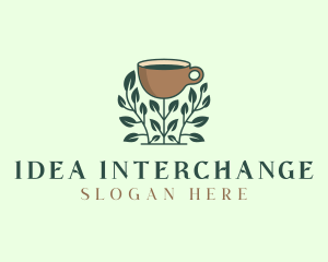 Coffee Cup Plant logo design