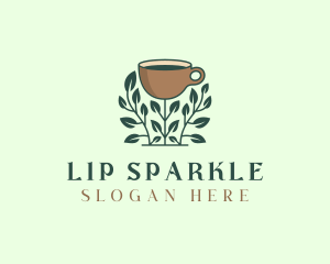 Coffee Cup Plant logo design