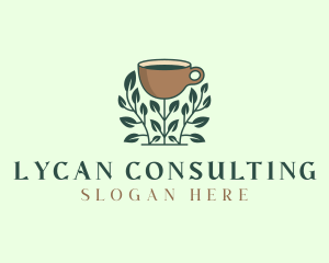 Coffee Cup Plant logo design