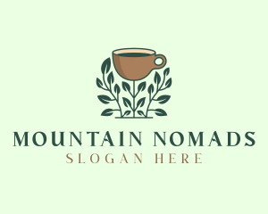 Coffee Cup Plant logo design