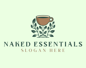 Coffee Cup Plant logo design