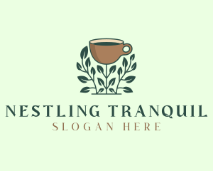 Coffee Cup Plant logo design