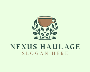 Coffee Cup Plant logo design